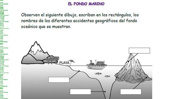 El fondo marino