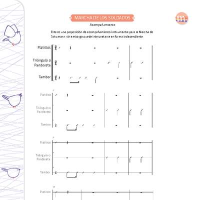 Acompañamiento para Marcha de los soldados