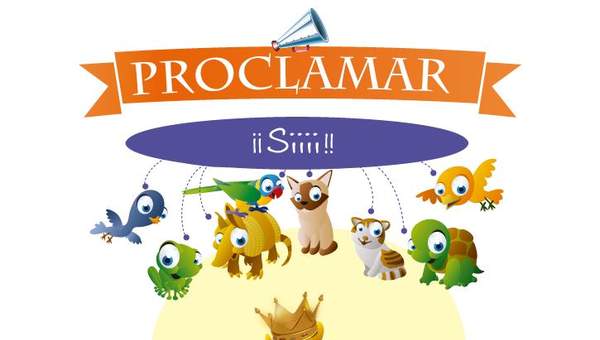 Afiche de vocabulario: proclamar