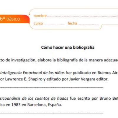 Cómo hacer una bibliografía