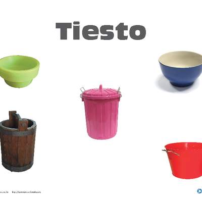 Afiche de vocabulario: tiesto