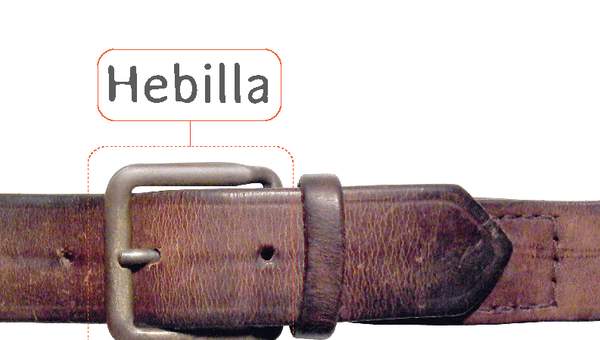 Afiche de vocabulario: hebilla