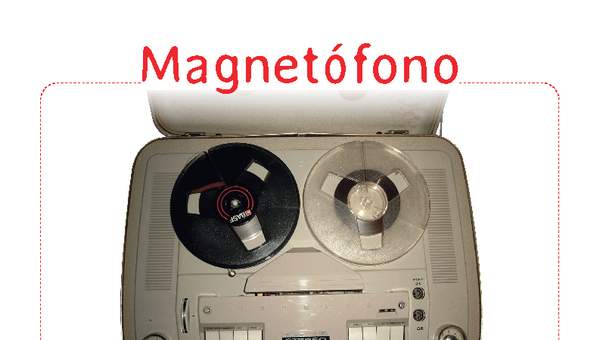 Afiche de vocabulario: magnetófono