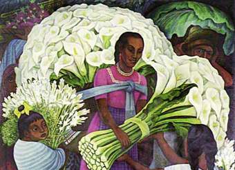 Vendedora de flores de Diego Rivera