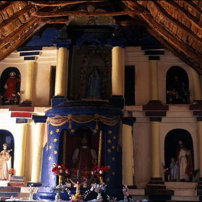 Interior de Iglesia del norte de Chile