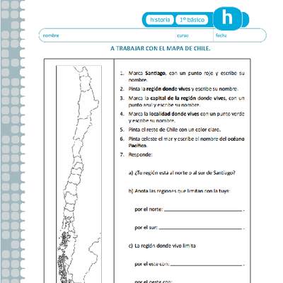 A trabajar con el mapa de Chile