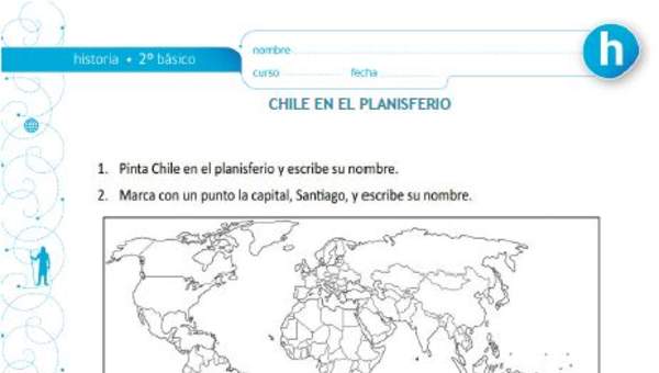 Chile en el planisferio