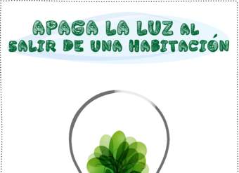 ¡Apaga la luz al salir de una habitación!