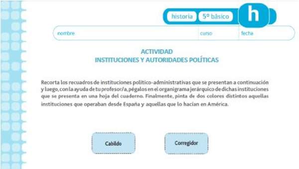 Instituciones y autoridades políticas