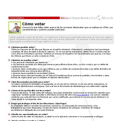 Cómo votar