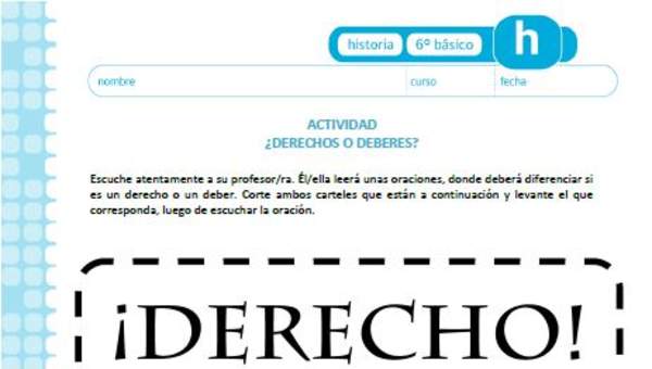 ¿Derecho o deber?