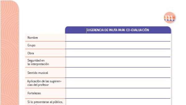 Pautas de evaluación