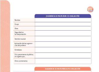 Pautas de evaluación