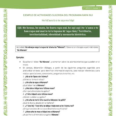 Desarrollan diálogos a partir del relato “Ko Manara”