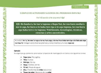  Indagan sobre diversas prácticas y conocimientos culturales rapa nui