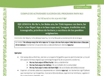 Comentan situaciones de su vida cotidiana en idioma rapa nui - Contexto: Rescate y revitalización de la lengua