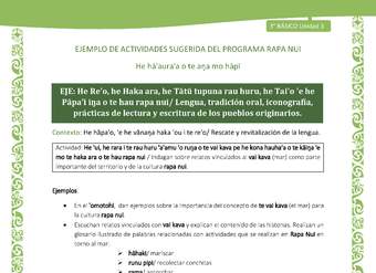 Indagan sobre relatos vinculados al vai kava (mar) como parte importante del territorio y de la cultura rapa nui