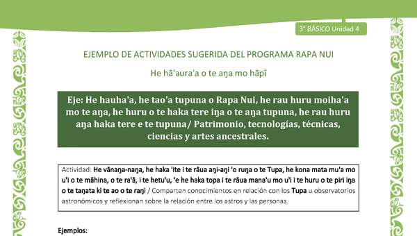 Comparten conocimientos en relación con los Tupa u observatorios astronómicos y reflexionan sobre la relación entre los astros y las personas