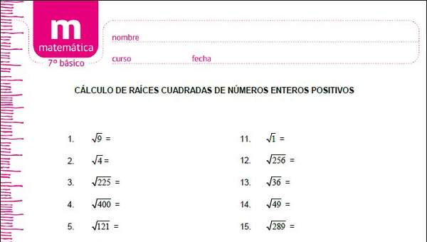 Cálculo de raíces cuadradas de números enteros positivos