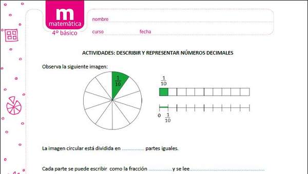 Describir y representar números decimales