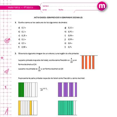 Comprender y comparar decimales
