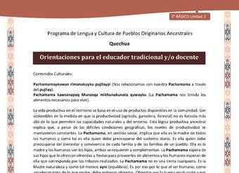 Orientaciones para el educador tradicional y/o docente