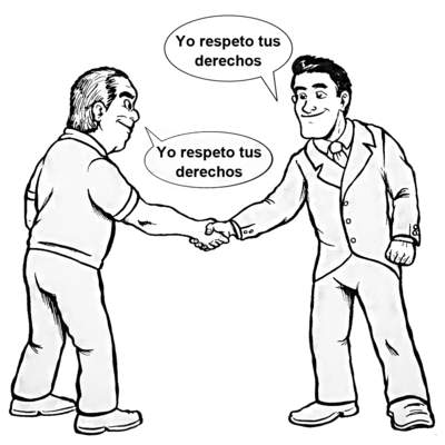 Respetar los derechos de las otras personas