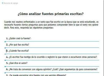 ¿Cómo analizar fuentes primarias escritas?