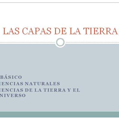 Las capas de la tierra