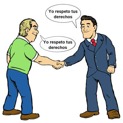 Respetar los derechos de las otras personas