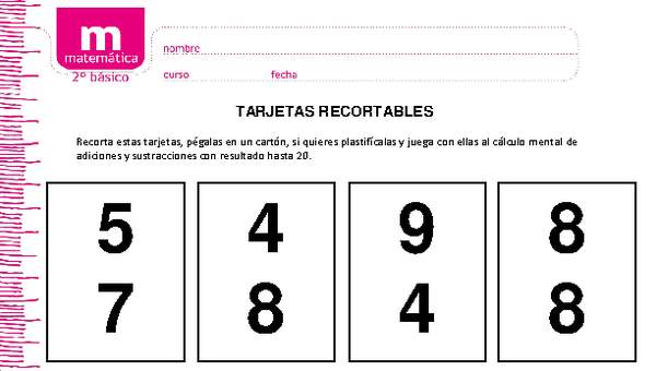 Tarjetas recortables (II)