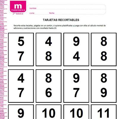 Tarjetas recortables (II)