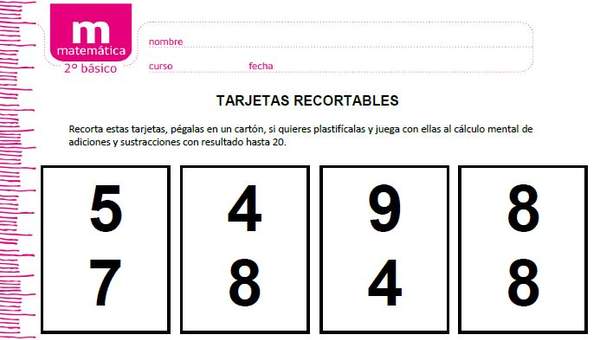 Tarjetas recortables (II)