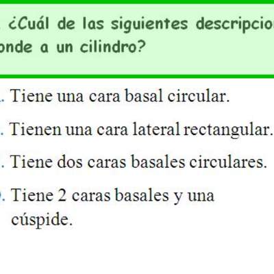 Descripción de un cilindro