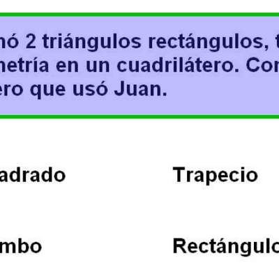 Eje de simetría en un cuadrilátero