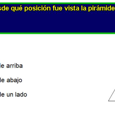 Mirando una pirámide (I)