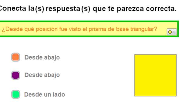 Mirando un prisma de base triangular