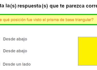 Mirando un prisma de base triangular