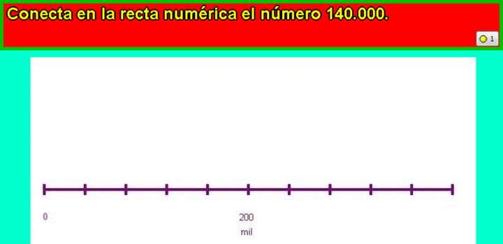 Ubicar número en la recta numérica (VII)