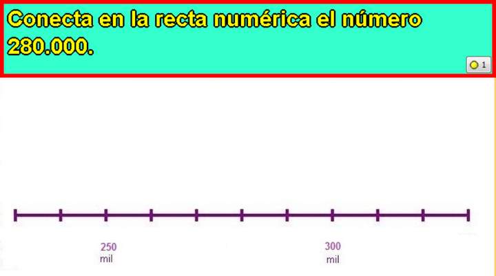 Ubicar número en la recta numérica (VIII)