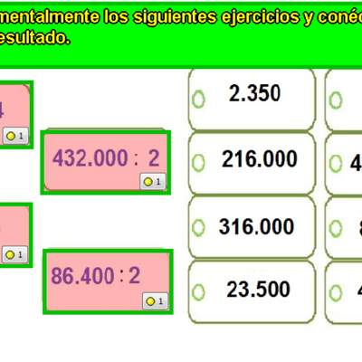 Cálculo mental de multiplicaciones