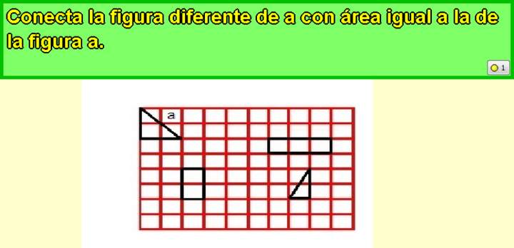 Área de un triángulo en una cuadrícula (I)