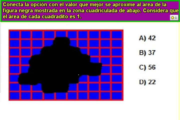 Área de figuras en una cuadrícula (V)