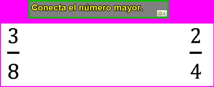 Comparando fracciones de distinto denominador (III)