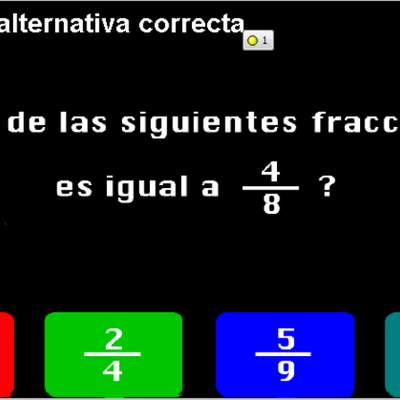 Fracción igual a 4/8