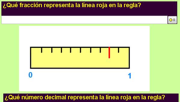 Fracciones y decimales en la recta numérica (IV)