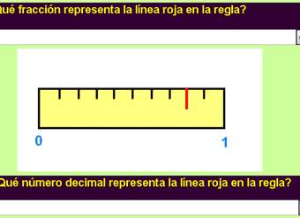 Fracciones y decimales en la recta numérica (IV)