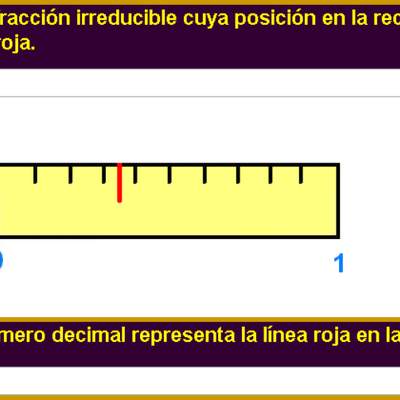 Fracciones y decimales en la recta numérica (VIII)