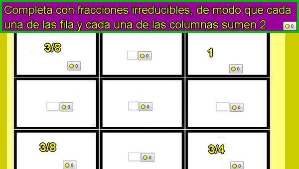 Sudoku de fracciones (III)