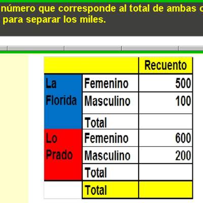 Completar tabla (III)